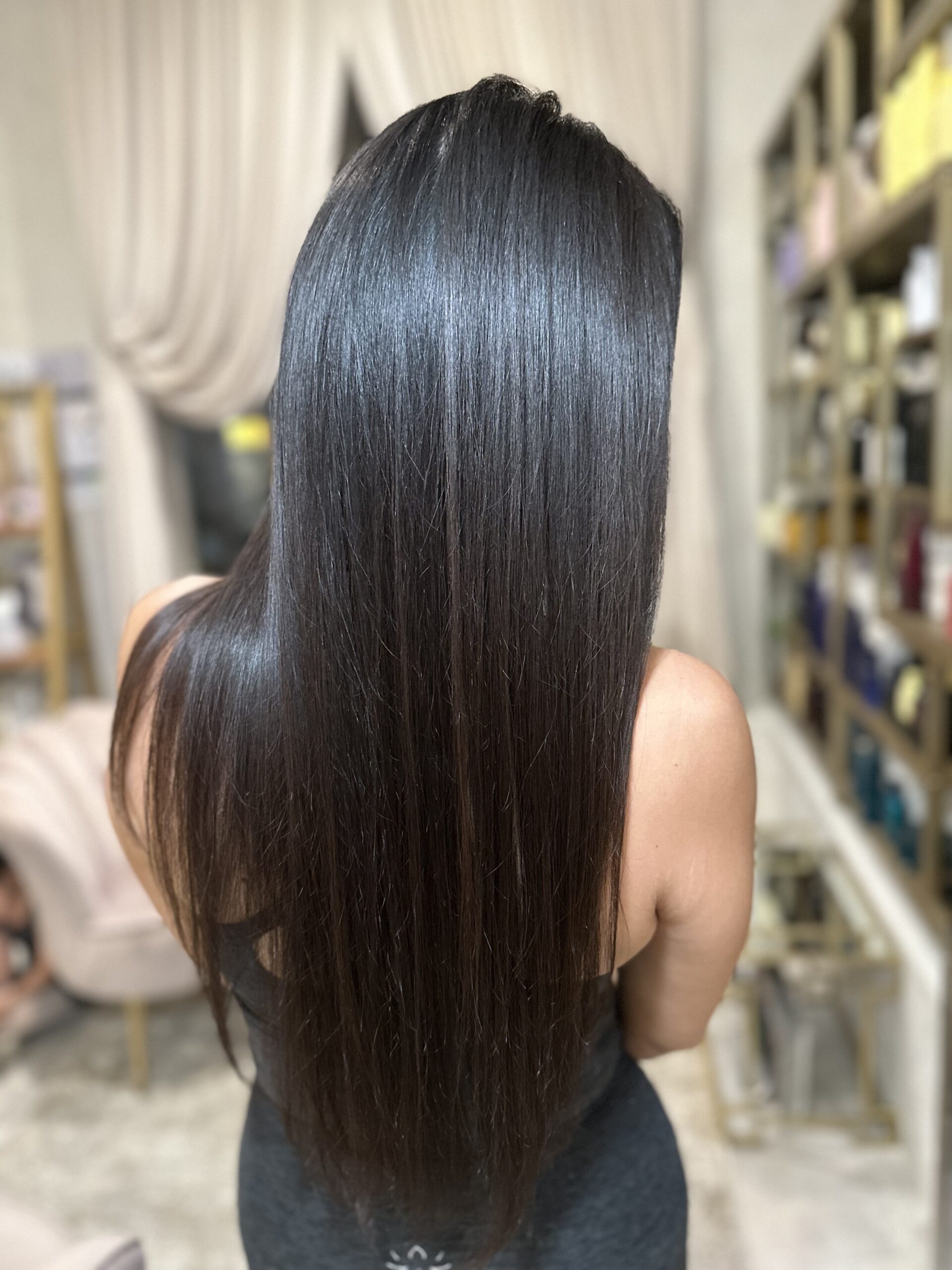 Silky smooth keratin treatment for women’s hair